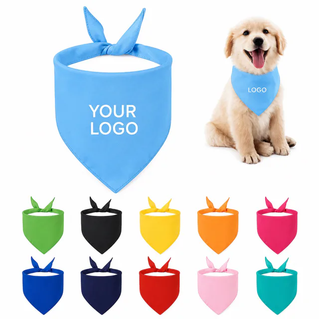 Custom Polyester Pet Triangle Bandanas