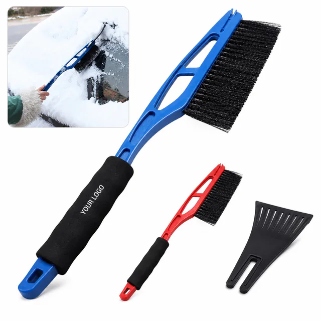 2-In-1 ABS Plastic Ice Scraper And Snow Brush For Automobiles