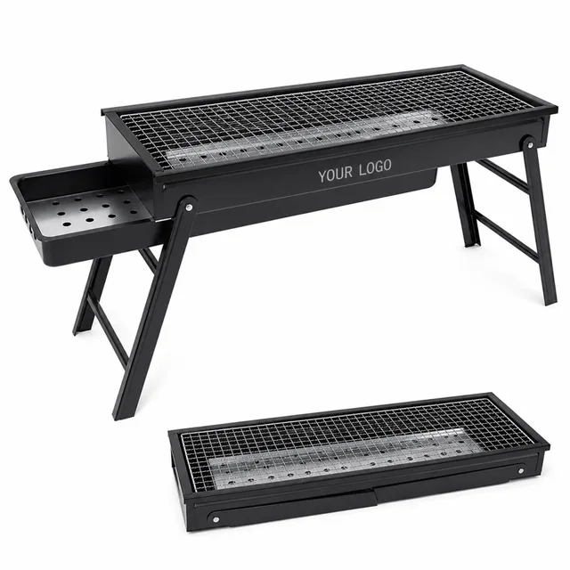 Square Folding Metal Grill For Outdoor Barbecue