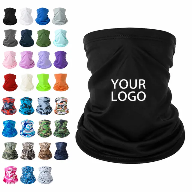 Ice Silk Sun Protection Neck Gaiter For Outdoor Sports
