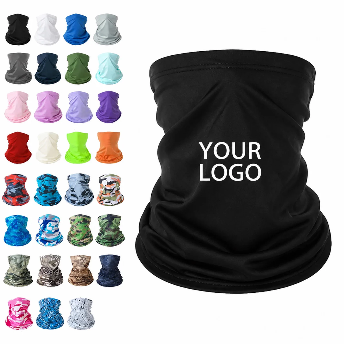 Ice Silk Sun Protection Neck Gaiter For Outdoor Sports