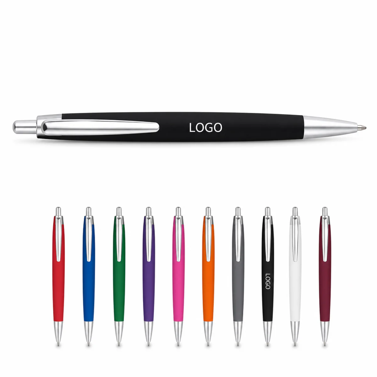 Custom Imprint Retractable Plastic Ballpoint Pen