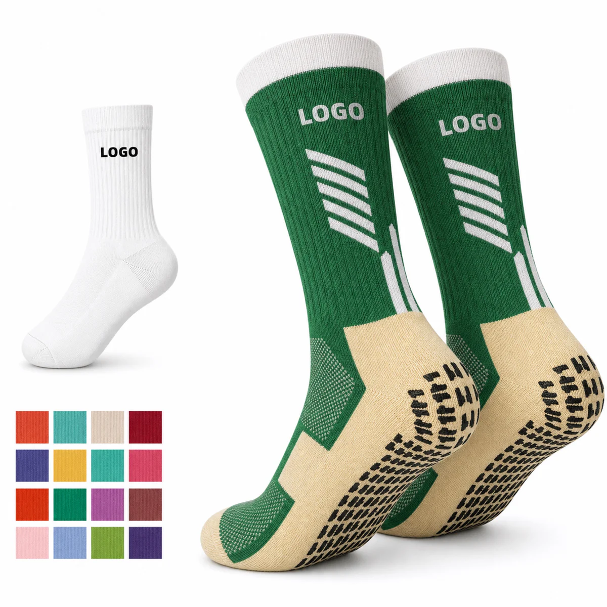 Custom Cotton Crew Socks Knit Athletic