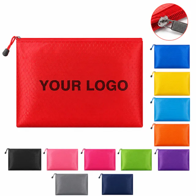 A4 Waterproof Oxford Zipper Document Pouch