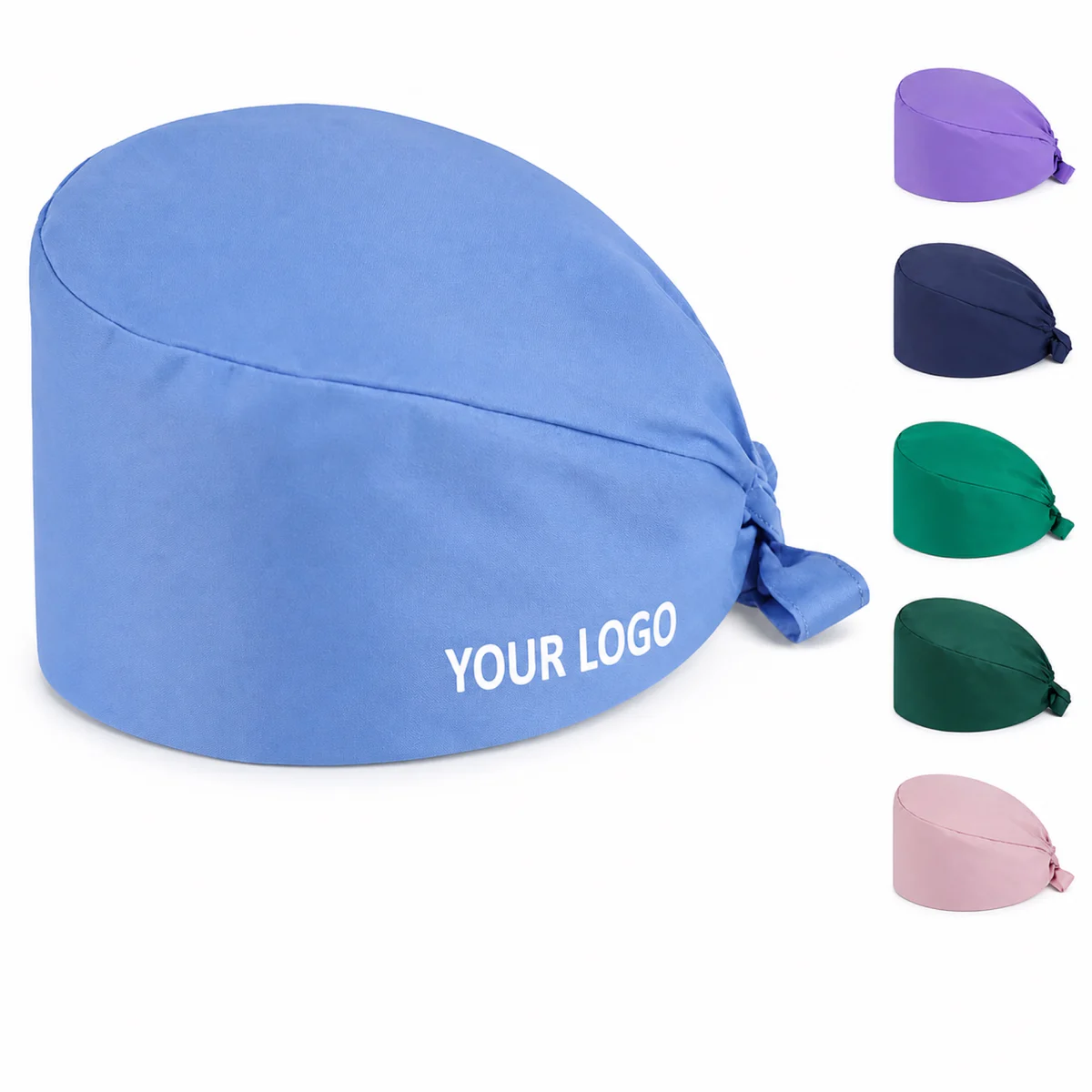 Unisex Breathable Poly-Cotton Nurse Scrub Cap