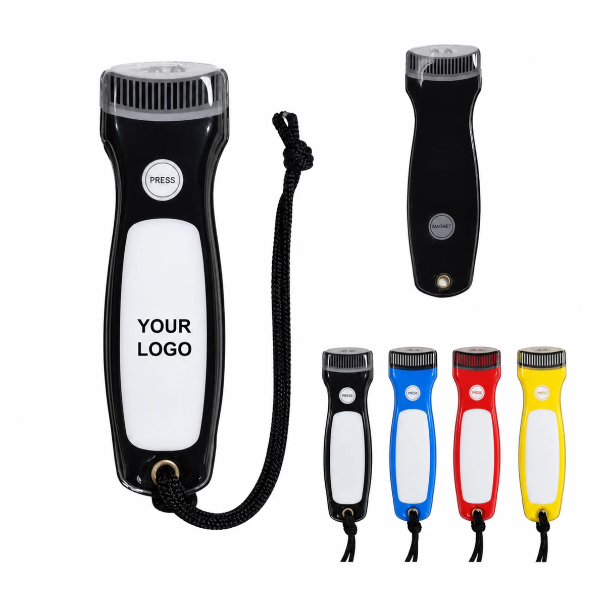 Magnetic LED Flashlight PVC Promotional Camping Light