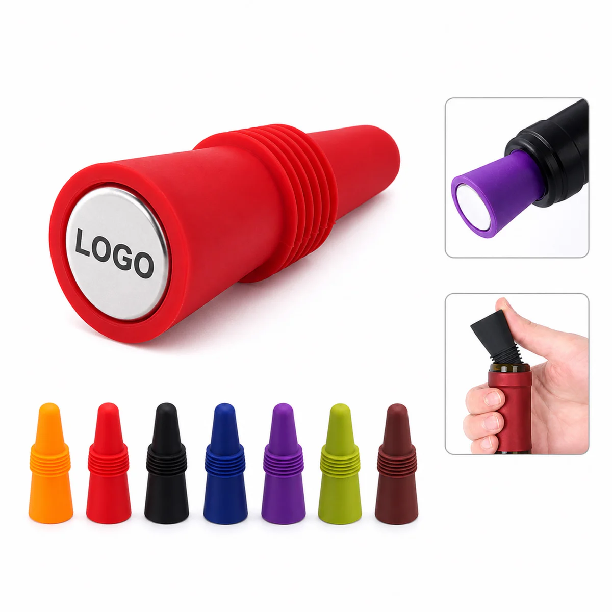 Custom TPR Wine Stopper Promotional Bottle Sealer