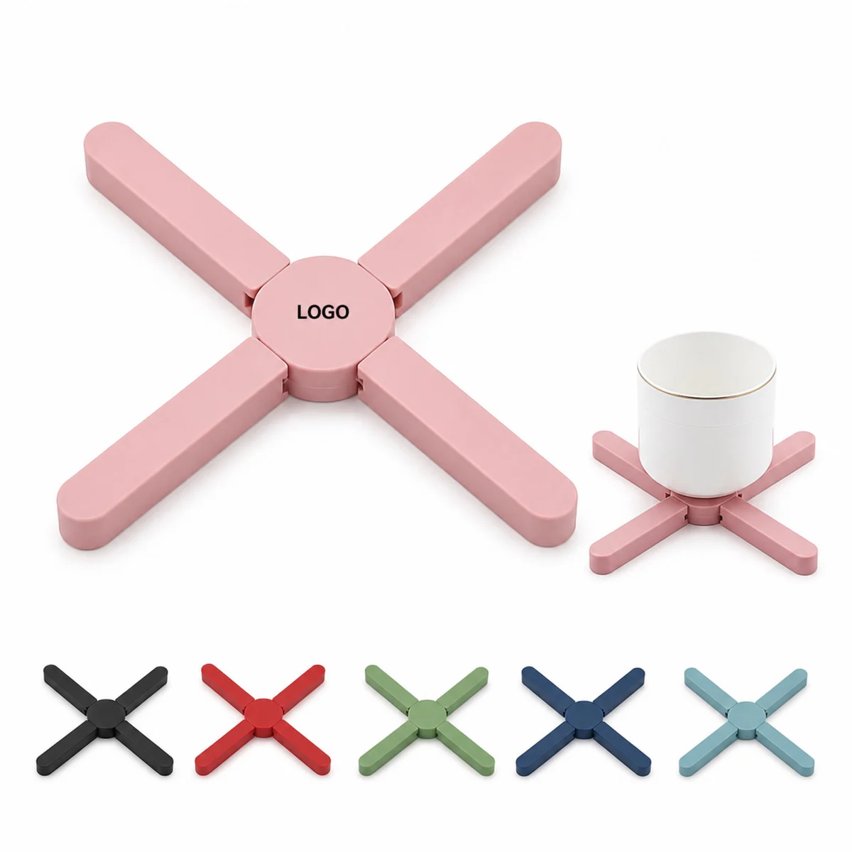 X-Shaped Folding Heat Insulation Pad Tpr Trivet