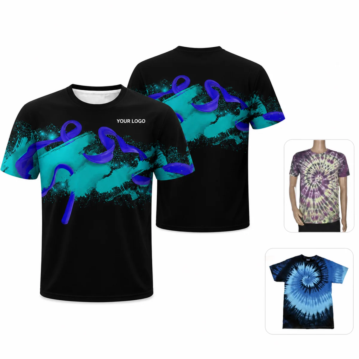 Custom Dye Sublimated Polyester T-Shirt Moisture Wicking