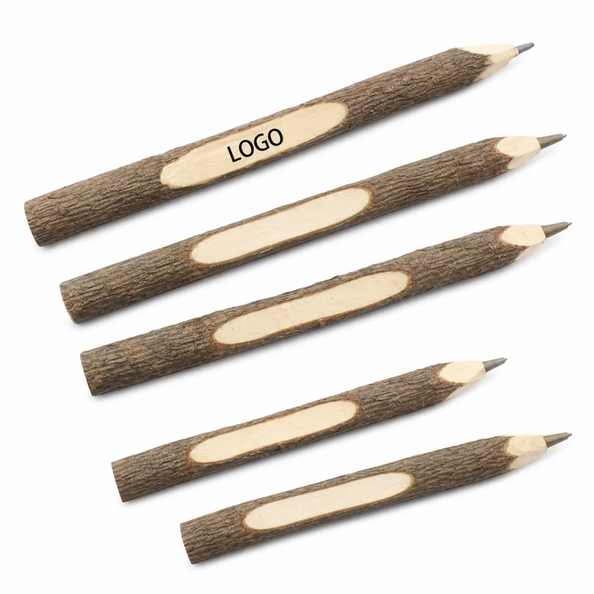 Bark Ballpoint Pen Natural Wood