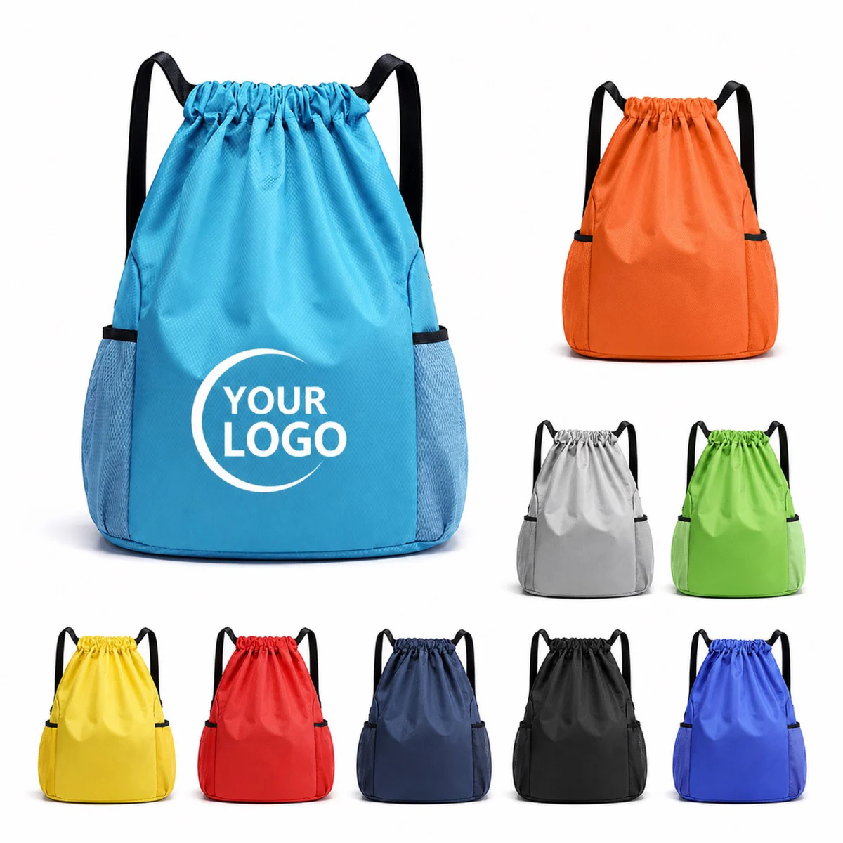 Waterproof Oxford Drawstring Sports Backpack