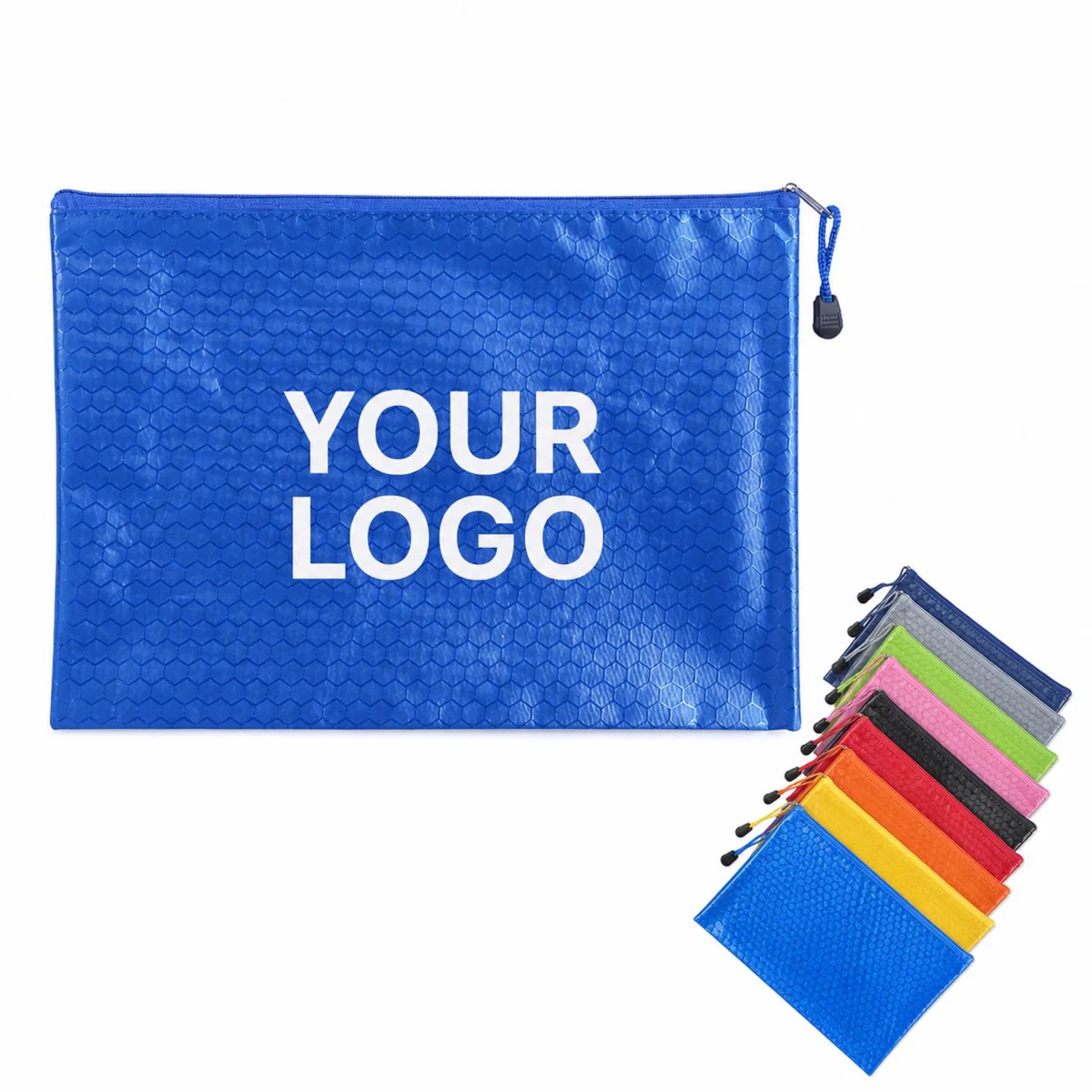 A4 Waterproof Mesh Zipper Document Pouch