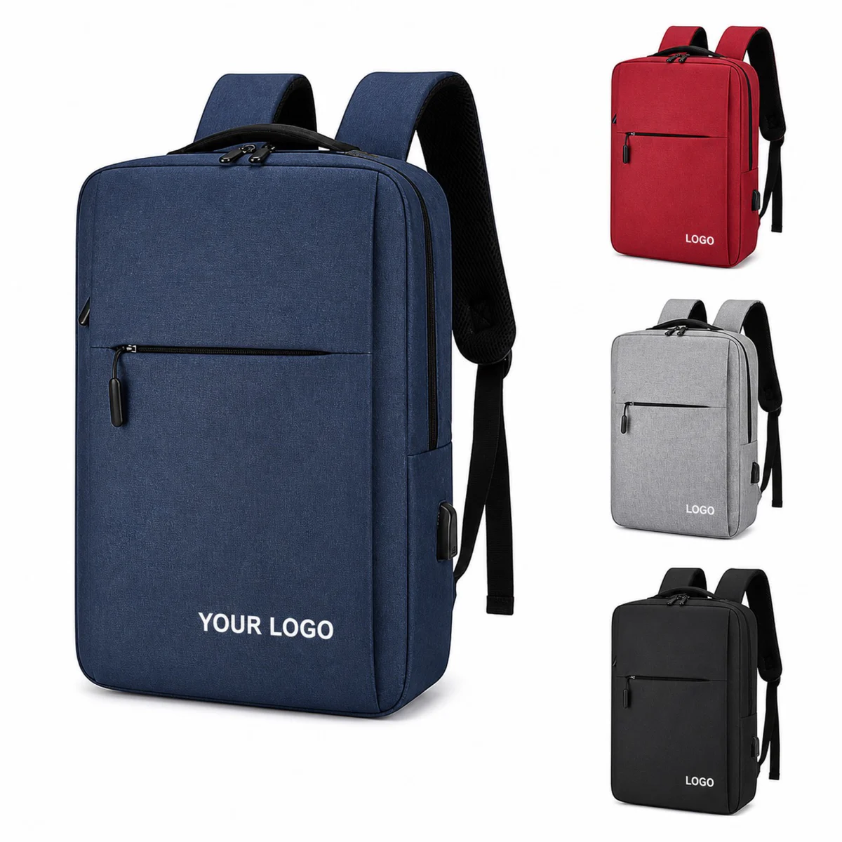 Custom Oxford Laptop Backpack With USB Port