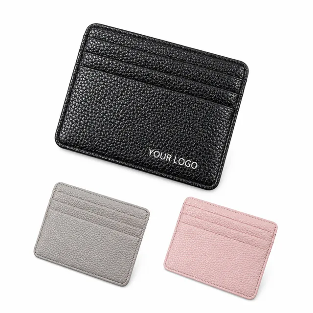 Slim Leather Credit Card Holder Wallet