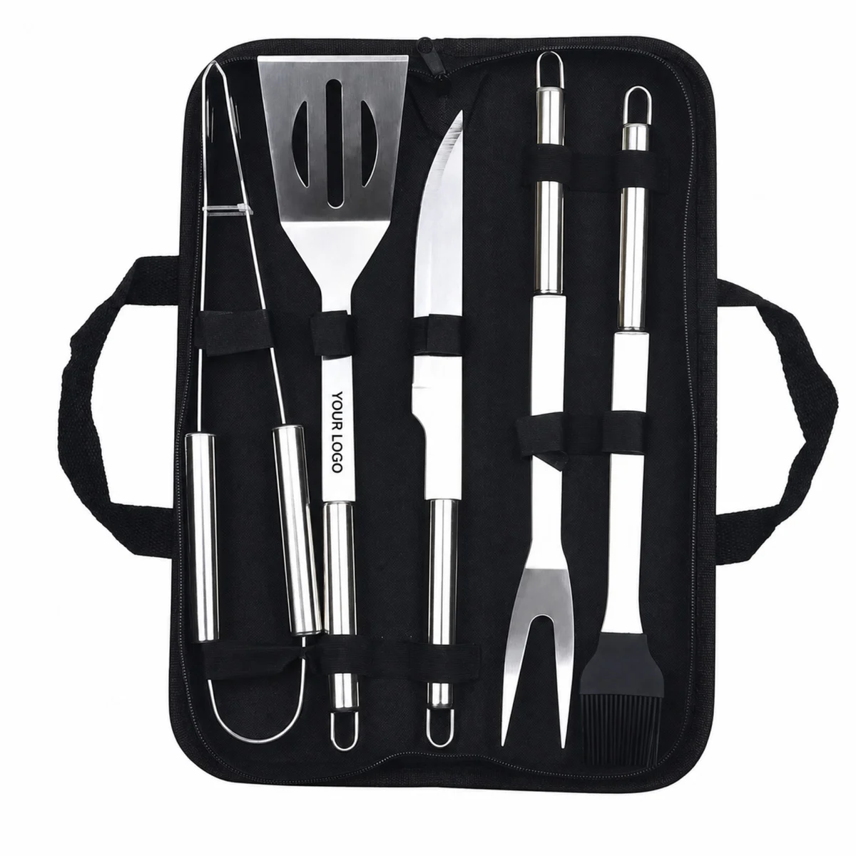 Stainless Steel BBQ Grill Accessories Set With Carrying Case