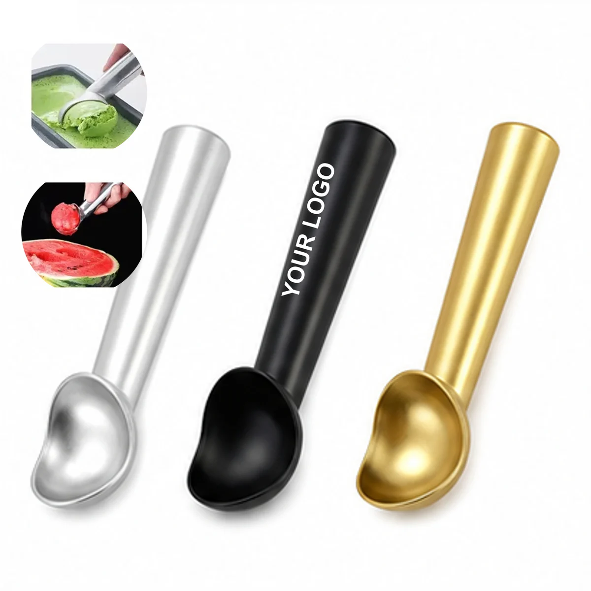 Custom Aluminum Ice Cream Scoop For Promotional Kitchen Use