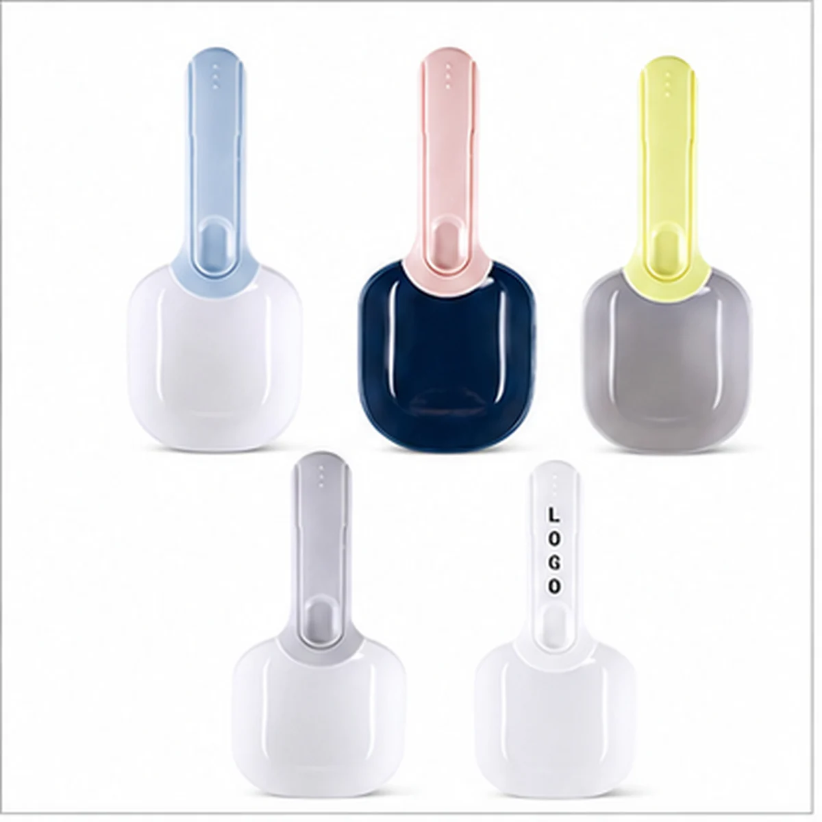 Custom Plastic Pet Food Scoop With Bag Clip
