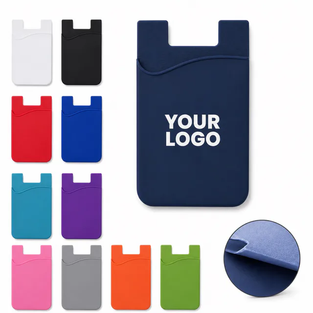 Custom Silicone Phone Card Holder Sleeve