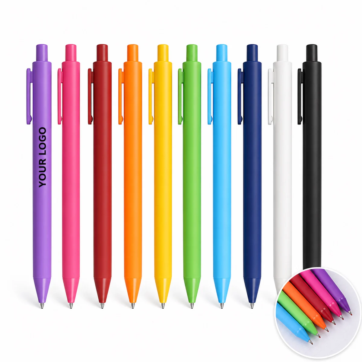 Press Gel Ballpoint Pen 0.5mm Quick-Dry Ink