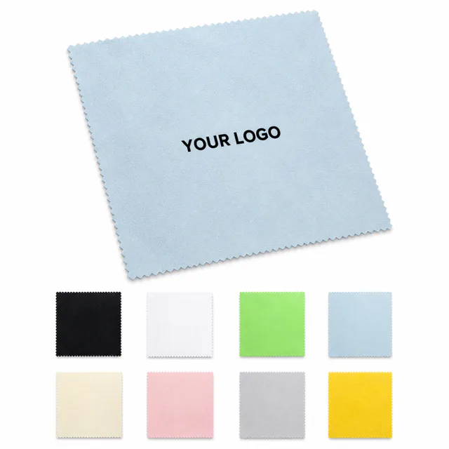 6x6 Microfiber Suede Glasses Screen Cleaning Cloth MOQ 200