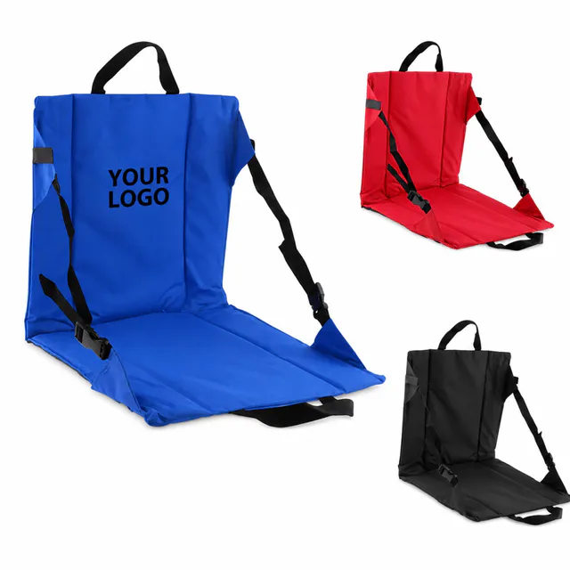 Folding Padded Stadium Seat Cushion 600D Polyester