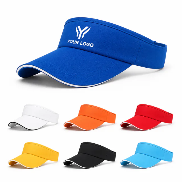 Cotton Sun Visor Hat For Sports And Beach