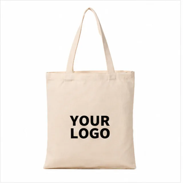 Natural Cotton Canvas Grocery Tote Bag MOQ20