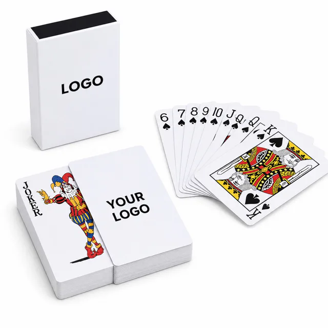 Customized Paper Playing Cards With Storage Box For Casino Events
