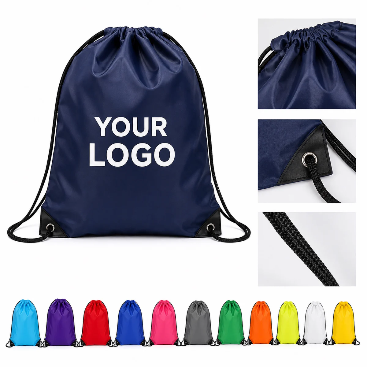 Lightweight Polyester Drawstring Gym Backpack