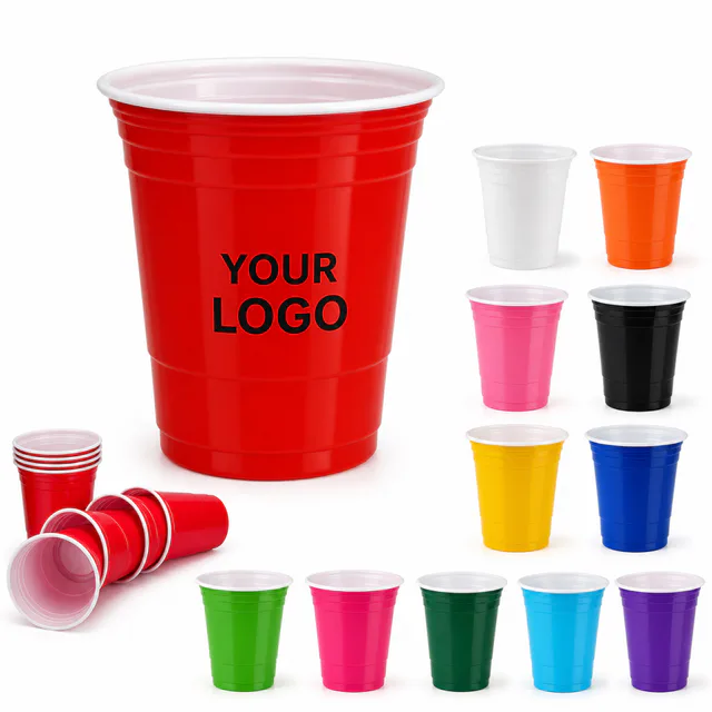 16 Oz Beer Pong Solo Cups Disposable Party Game