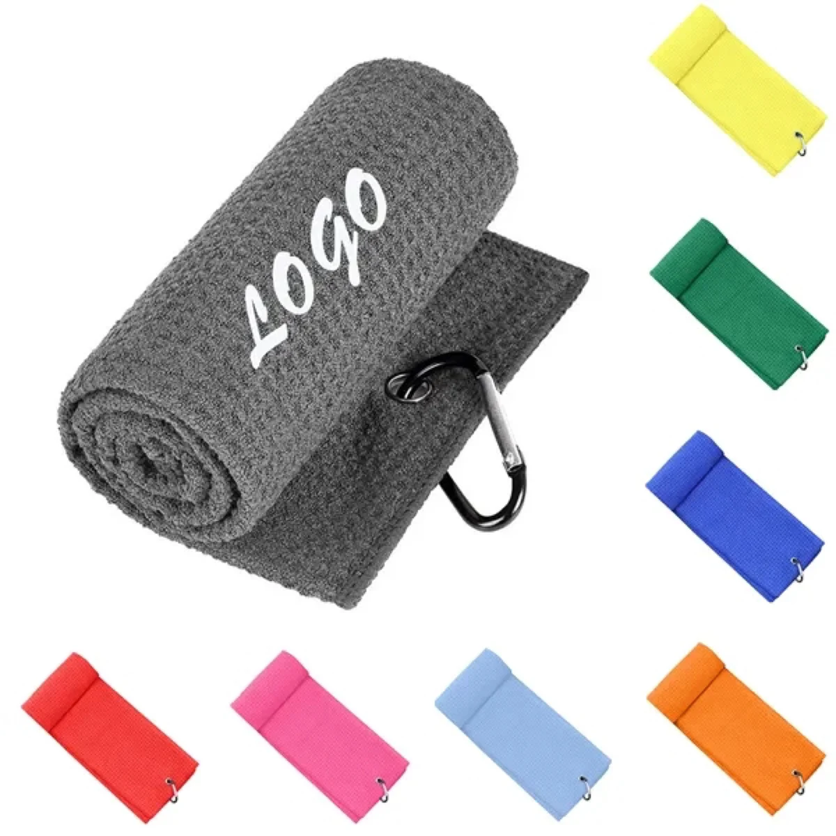 Microfiber Golf Towel With Metal Buckle Clip