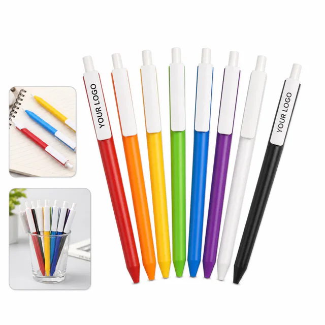 Bright Colors Retractable Ballpoint Pens