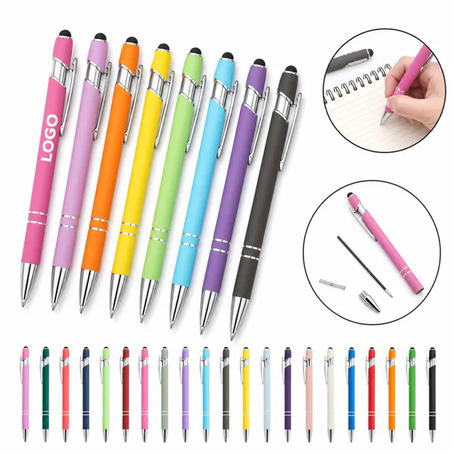 Aluminum Retractable Push-Button Stylus Pen