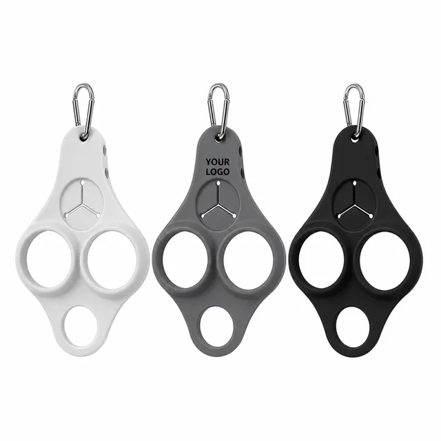 Silicone Golf Ball And Tee Holder With Carabiner