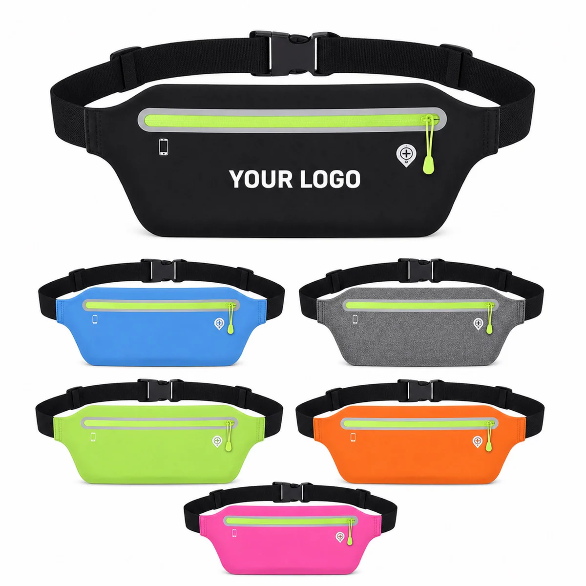 Ultra-Thin Spandex Running Waist Pack For Outdoor Sports