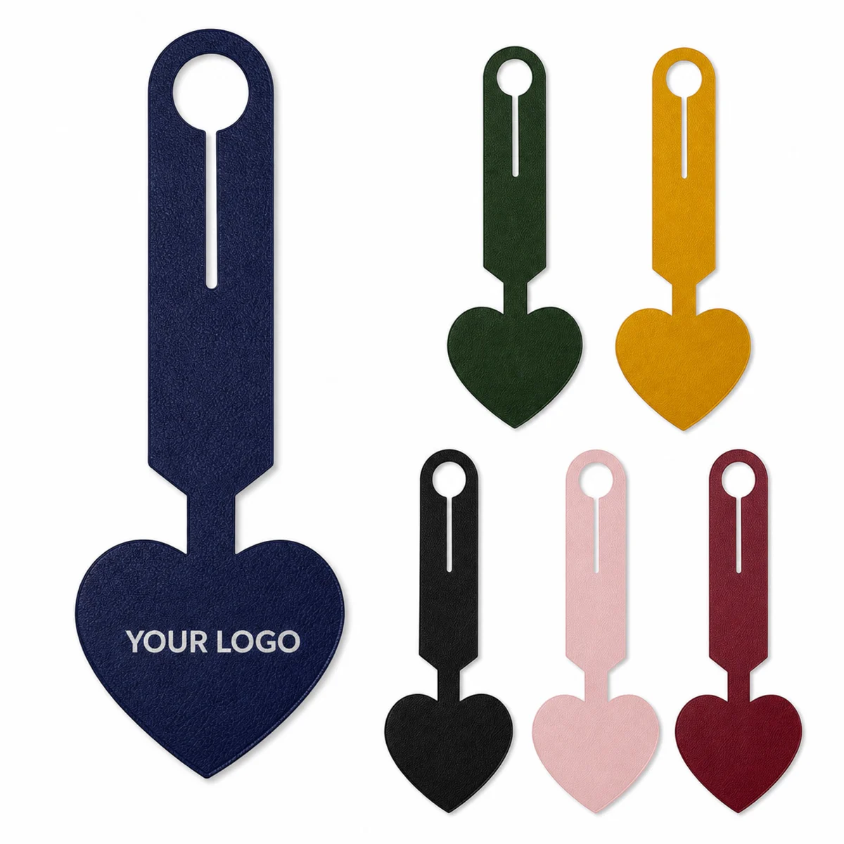 Heart Leatherette Luggage Tag