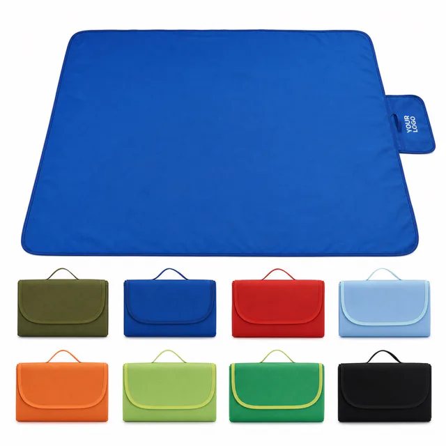 Foldable Waterproof Oxford Polyester Beach Picnic Mat With Carry Bag