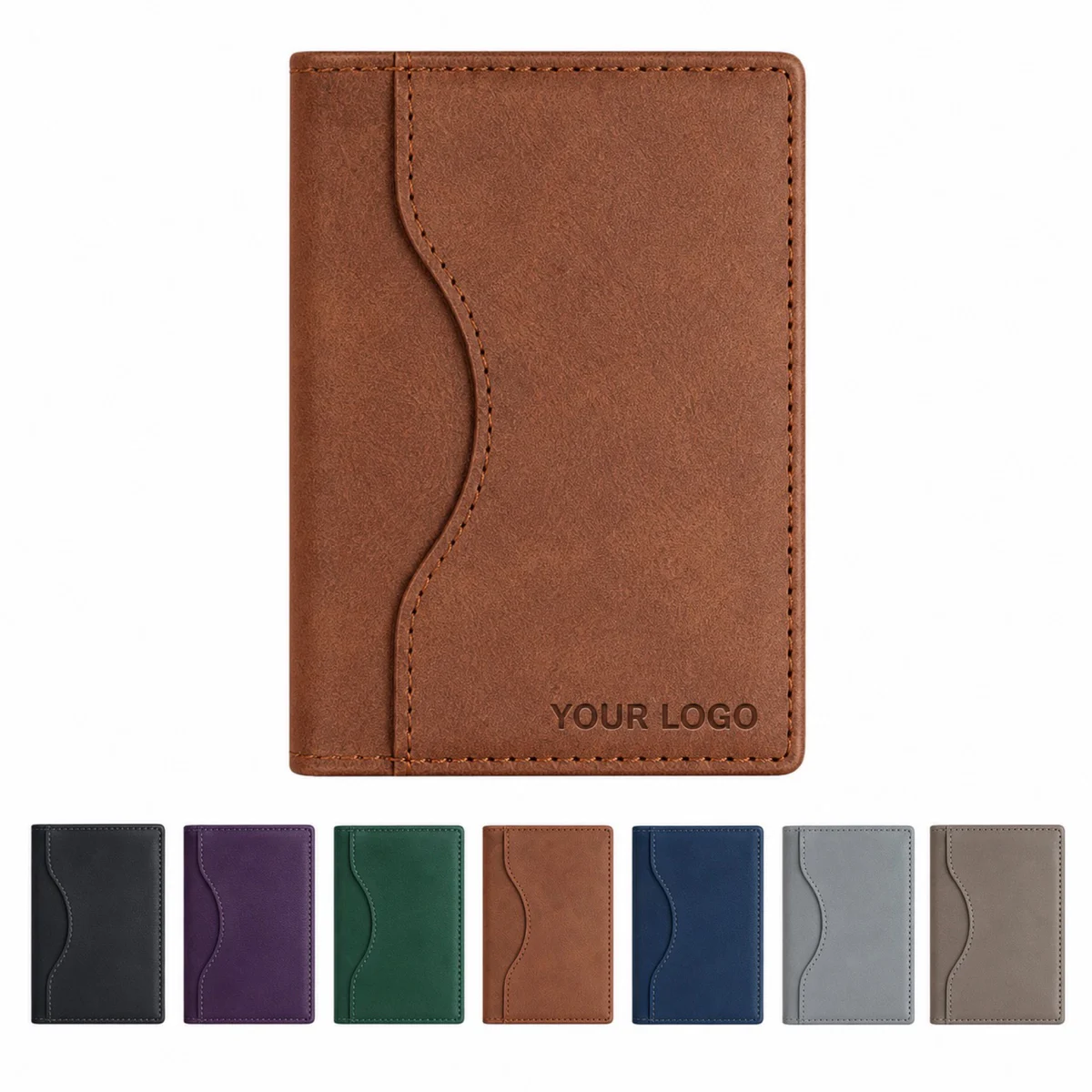 Tri-Fold Magnetic Wallet Card Holder Phone Stand