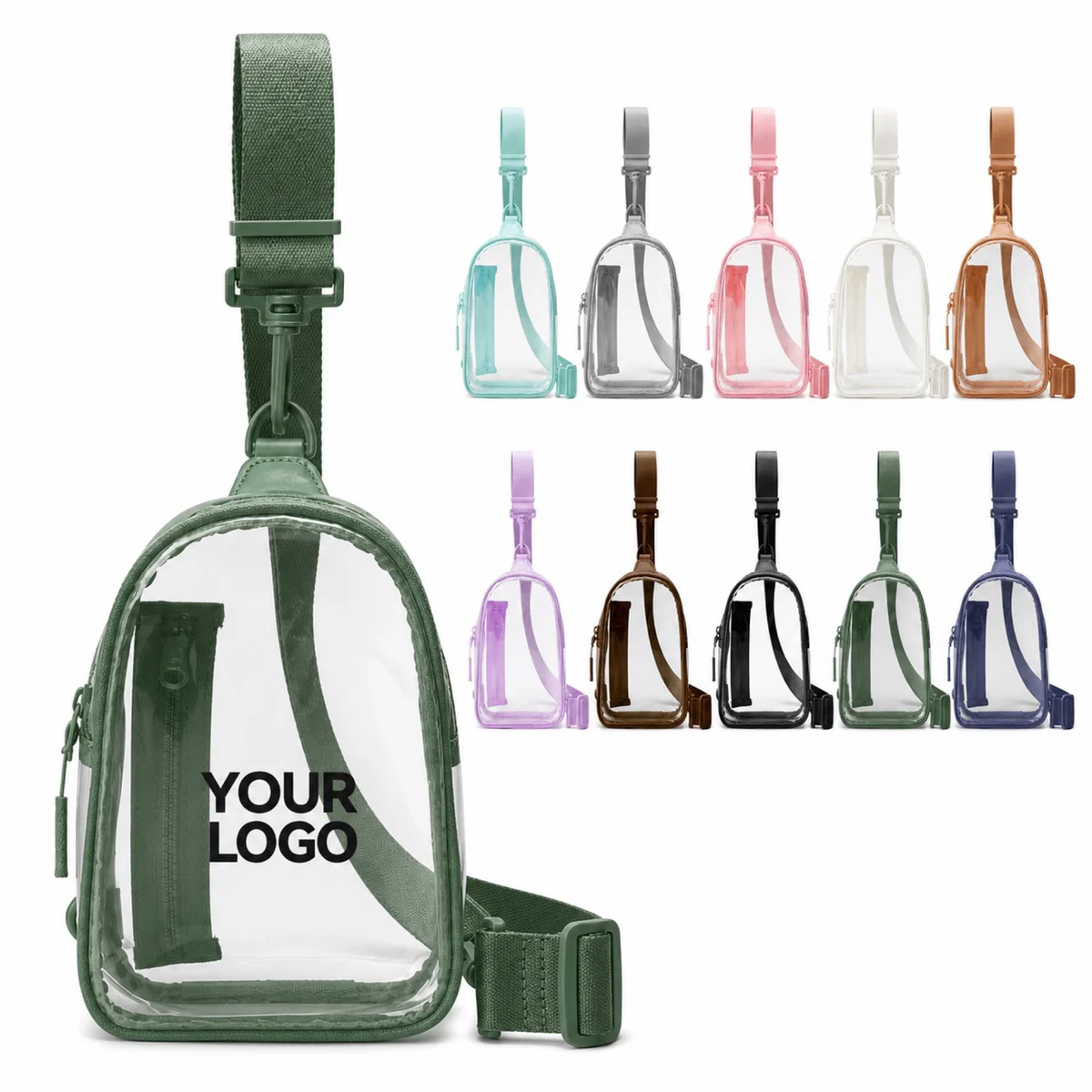 Clear Waterproof PVC Running Waist Pack