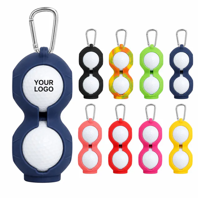 Seki Silicone Golf Ball Holder Set With 2 Golf Balls