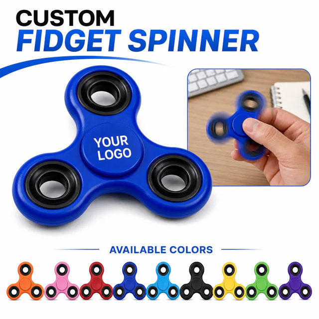 Custom Logo Three-Lobe Fidget Spinner ABS Promotional Toy